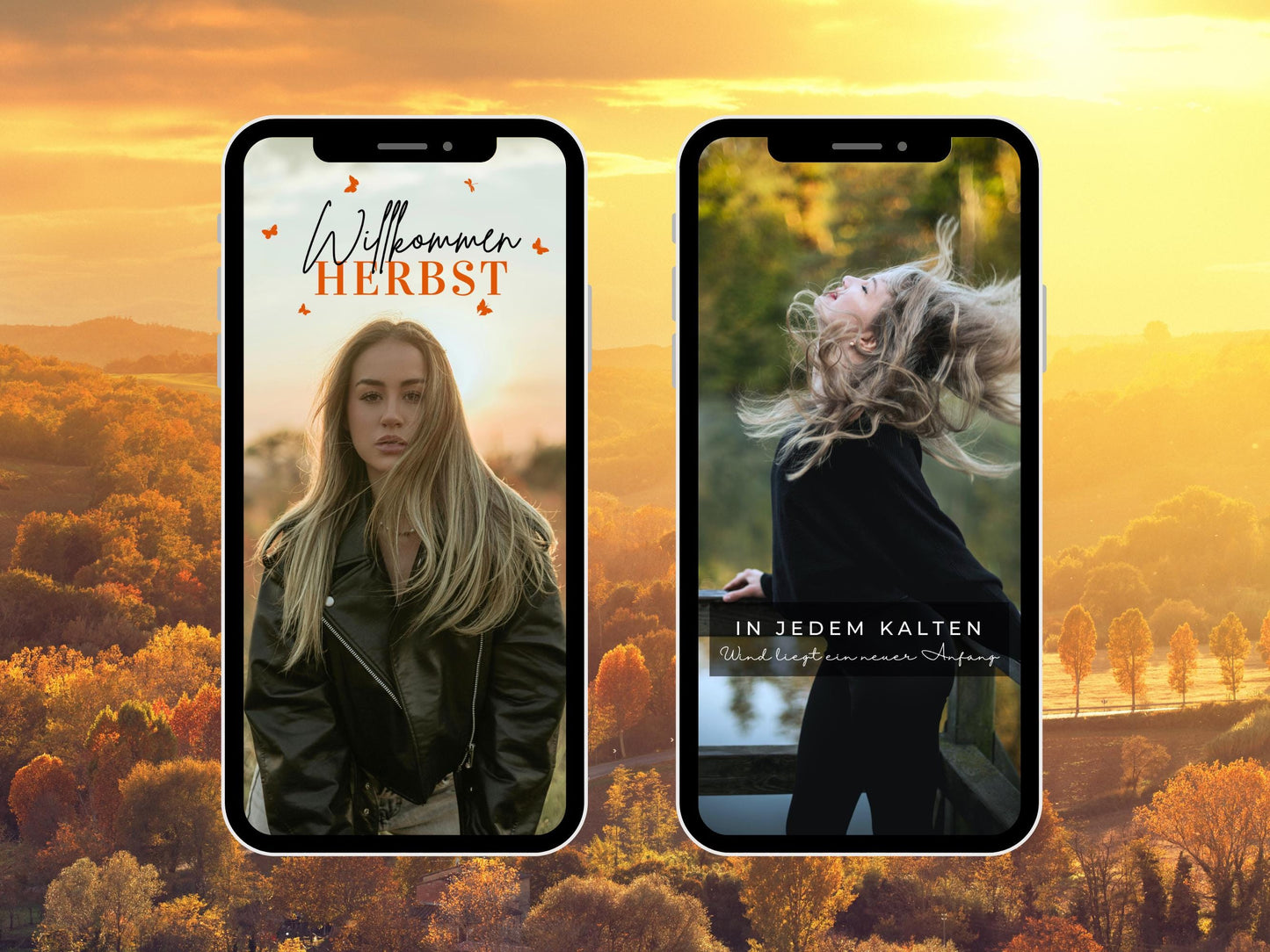 140 Instagram Story Sticker Herbst – Cozy Fall Words PNG – Kalligraphie Storysticker Set – Autumn Vibes für Insta – Jahreszeiten Bundle