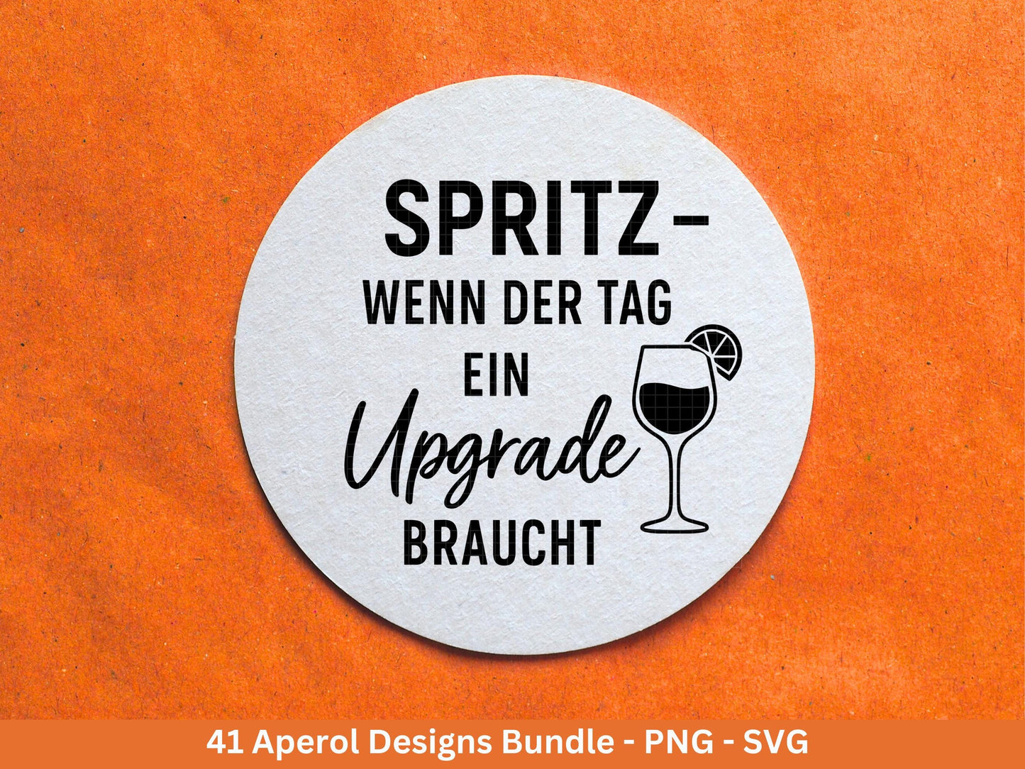 XXL Plotterdatei Aperol Bundle - Aperol Spritztour svg - Cricut Silhouette - Aperol Svg Datei - Alkohol Svg -Untersetzer Sprüche Laserdatei