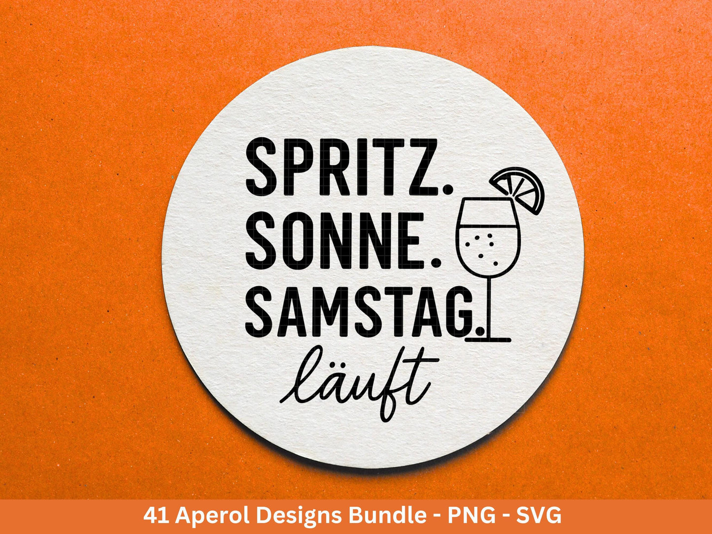 XXL Plotterdatei Aperol Bundle - Aperol Spritztour svg - Cricut Silhouette - Aperol Svg Datei - Alkohol Svg -Untersetzer Sprüche Laserdatei