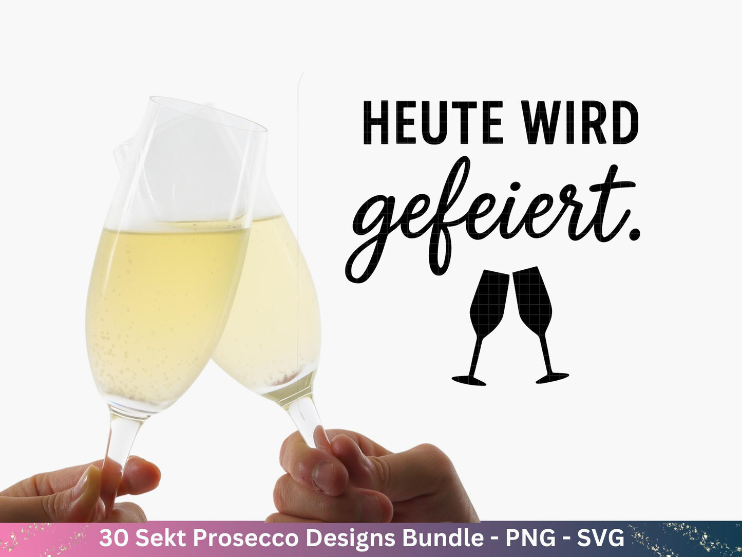 Deutsche Plotterdatei Sekt Sprüche Bundle - Sekt svg - Wein Sprüche Svg - Cricut Svg - Drinks Svg - Alkohol svg - Untersetzer Sprüche