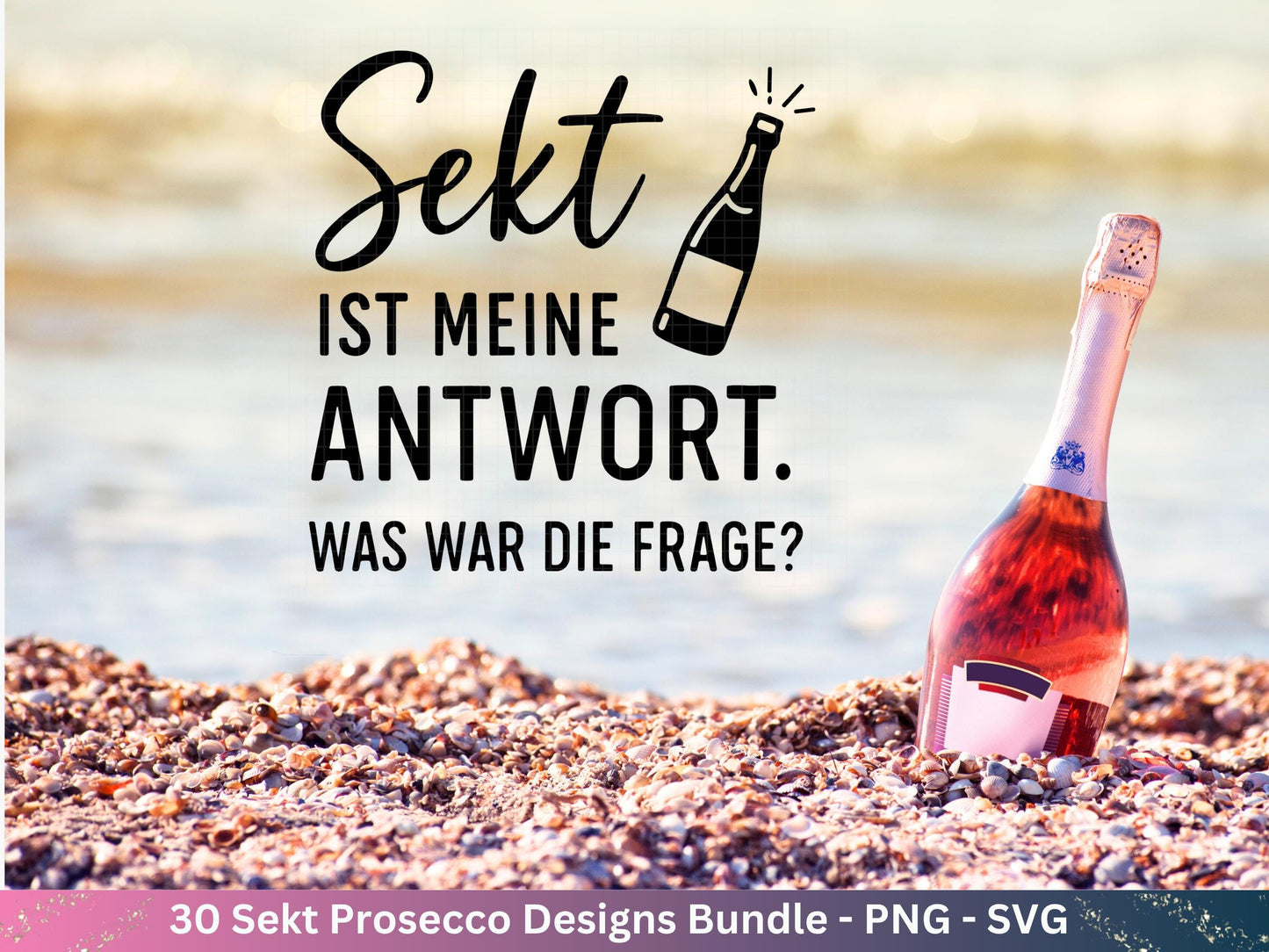 Deutsche Plotterdatei Sekt Sprüche Bundle - Sekt svg - Wein Sprüche Svg - Cricut Svg - Drinks Svg - Alkohol svg - Untersetzer Sprüche