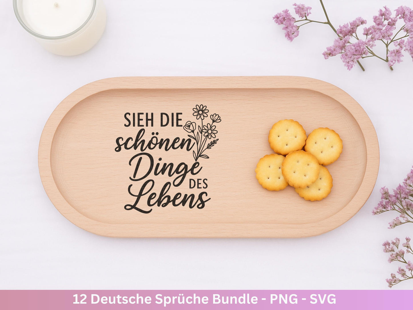 Deutsche Sprüche Plotterdatei - Positive Sprüche Svg - Lieblingsmensch Svg - Inspirierende Zitate - Positive Sprüche Svg - Pusteblumen Svg