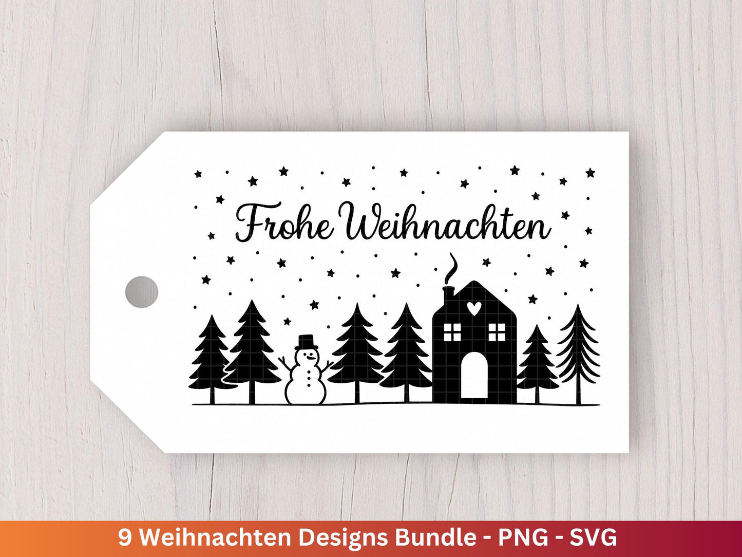Plotterdatei Weihnachten Svg , Weihnachtshäuser Svg - Weihnachten Laserdatei - Home Svg - Cricut Svg - Weihnachten deutsch - Weihnachtsdeko