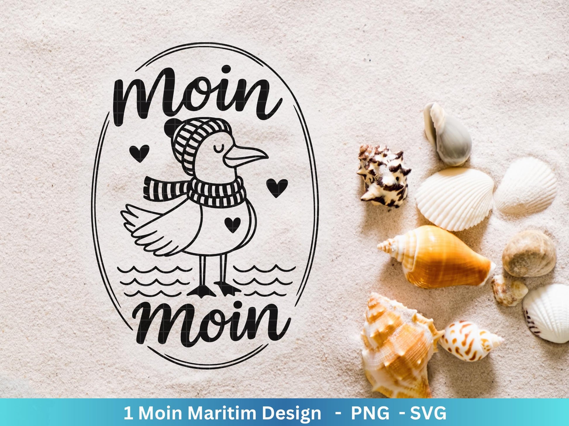 Deutsche Moin Plotterdatei - Maritim svg - Nautical Clipart - Möwen svg - Wilkommen im Norden svg - Cricut SVG - Laserdatei Möwe - Moin SVG