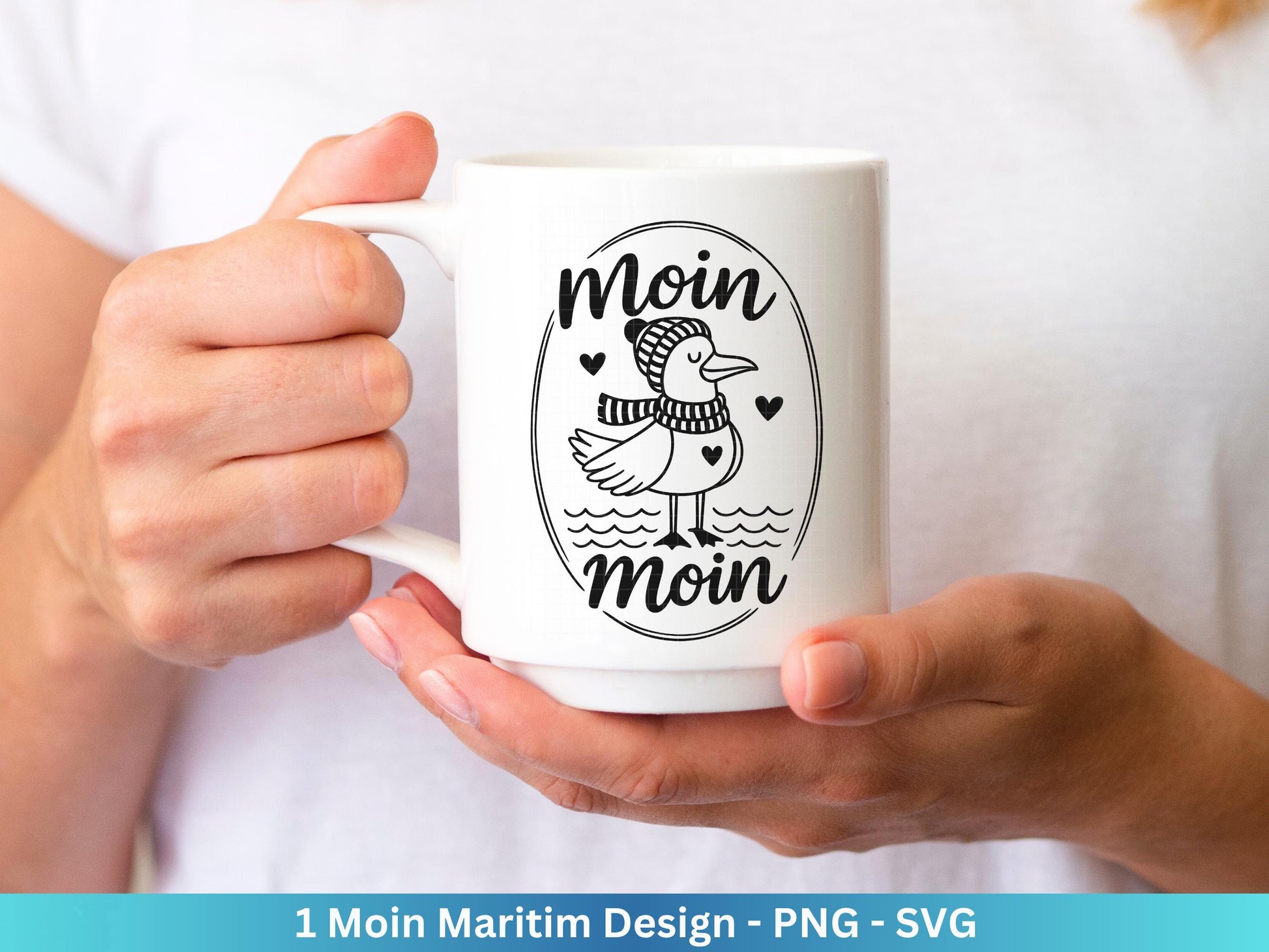 Deutsche Moin Plotterdatei - Maritim svg - Nautical Clipart - Möwen svg - Wilkommen im Norden svg - Cricut SVG - Laserdatei Möwe - Moin SVG