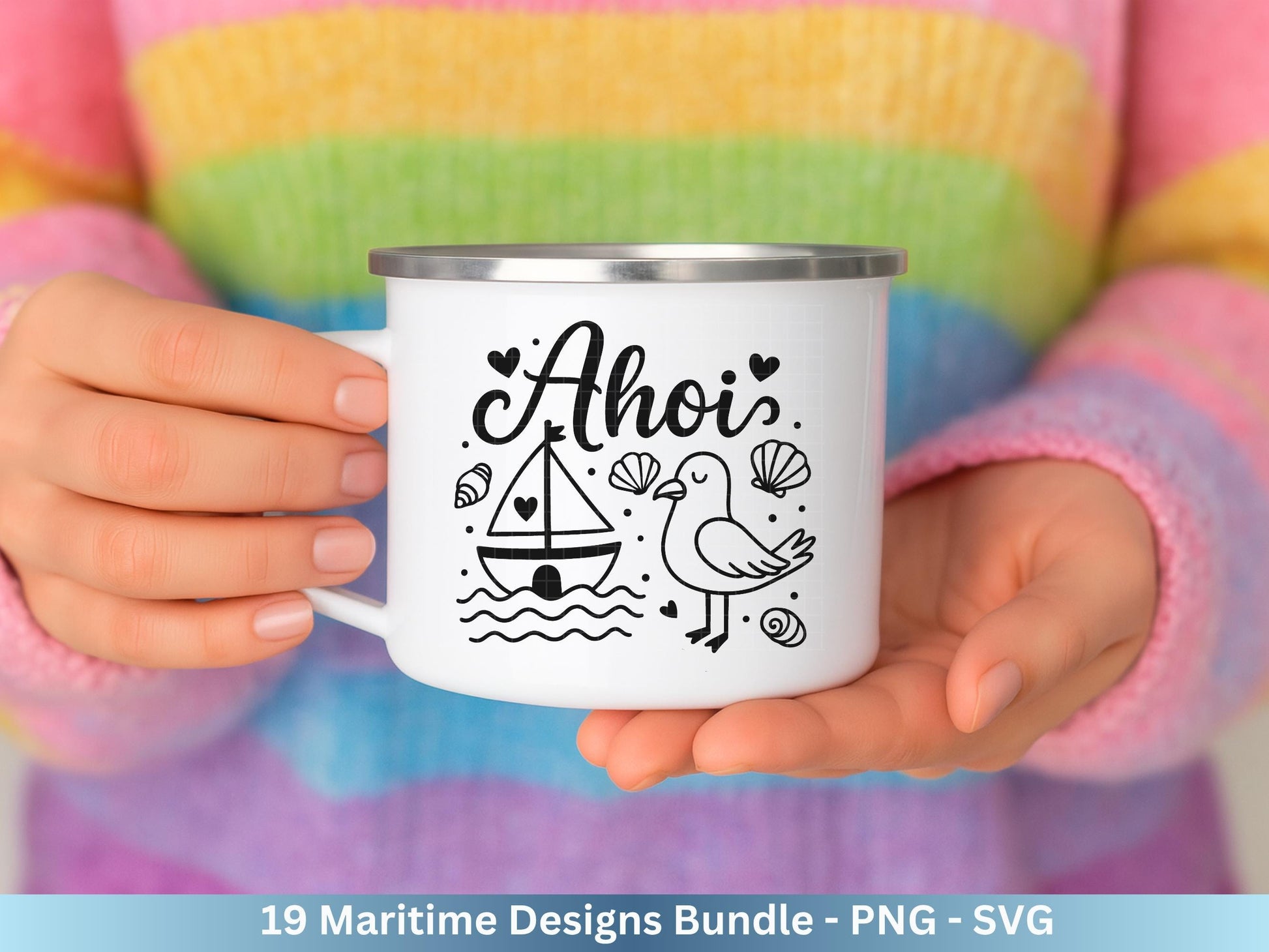 Plotterdatei Maritim - Moin Svg - Maritim Svg - Leuchtturm Svg - Möwen Svg - Nordsee & Ostsee - Laserdatei Möwe - Deutsche Sprüche Svg Datei