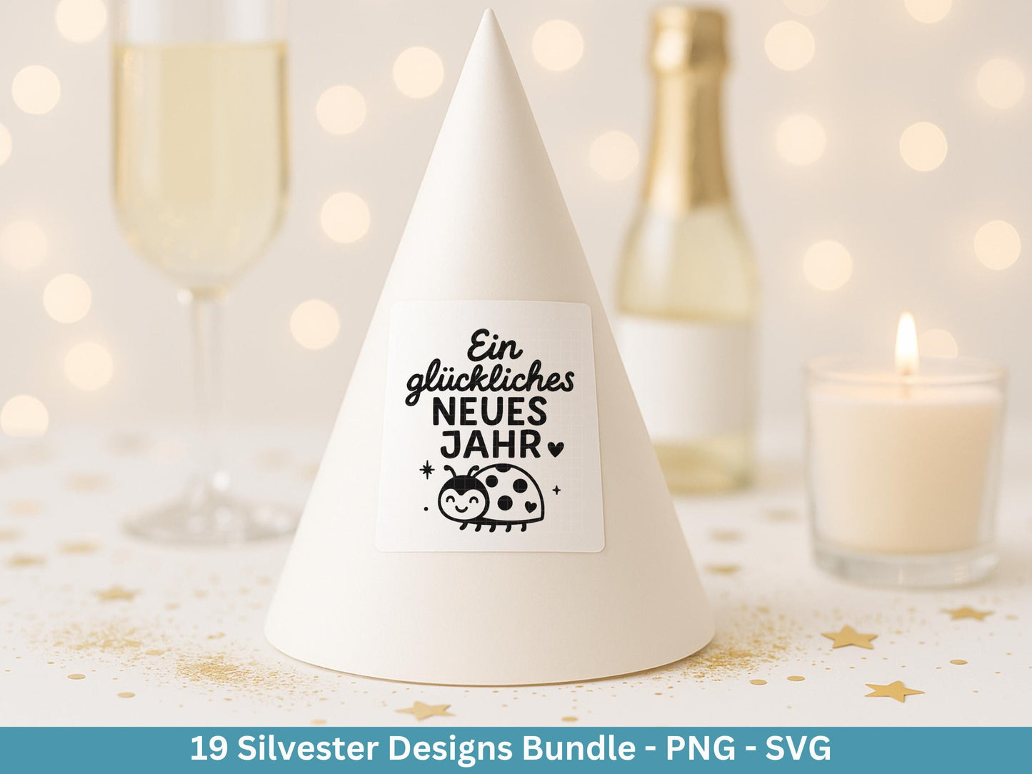 Silvester Plotterdatei - Deutsche Sprüche Svg - Weihnachten Svg - Frohes Neues Jahr 2026 - Silvester Laserdatei - Glücksschwein svg - Cricut