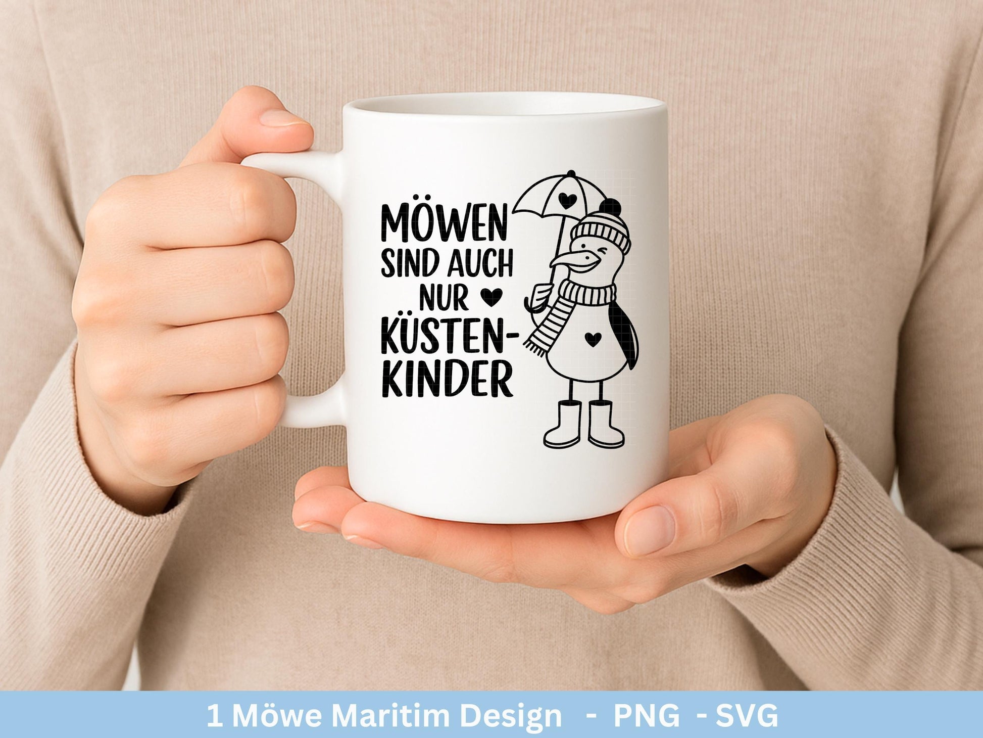 Deutsche Moin Plotterdatei - Maritim svg - Nautical Clipart - Möwe svg - Küstenliebe Svg - Cricut SVG - Laserdatei Möwe - Moin SVG - Anker