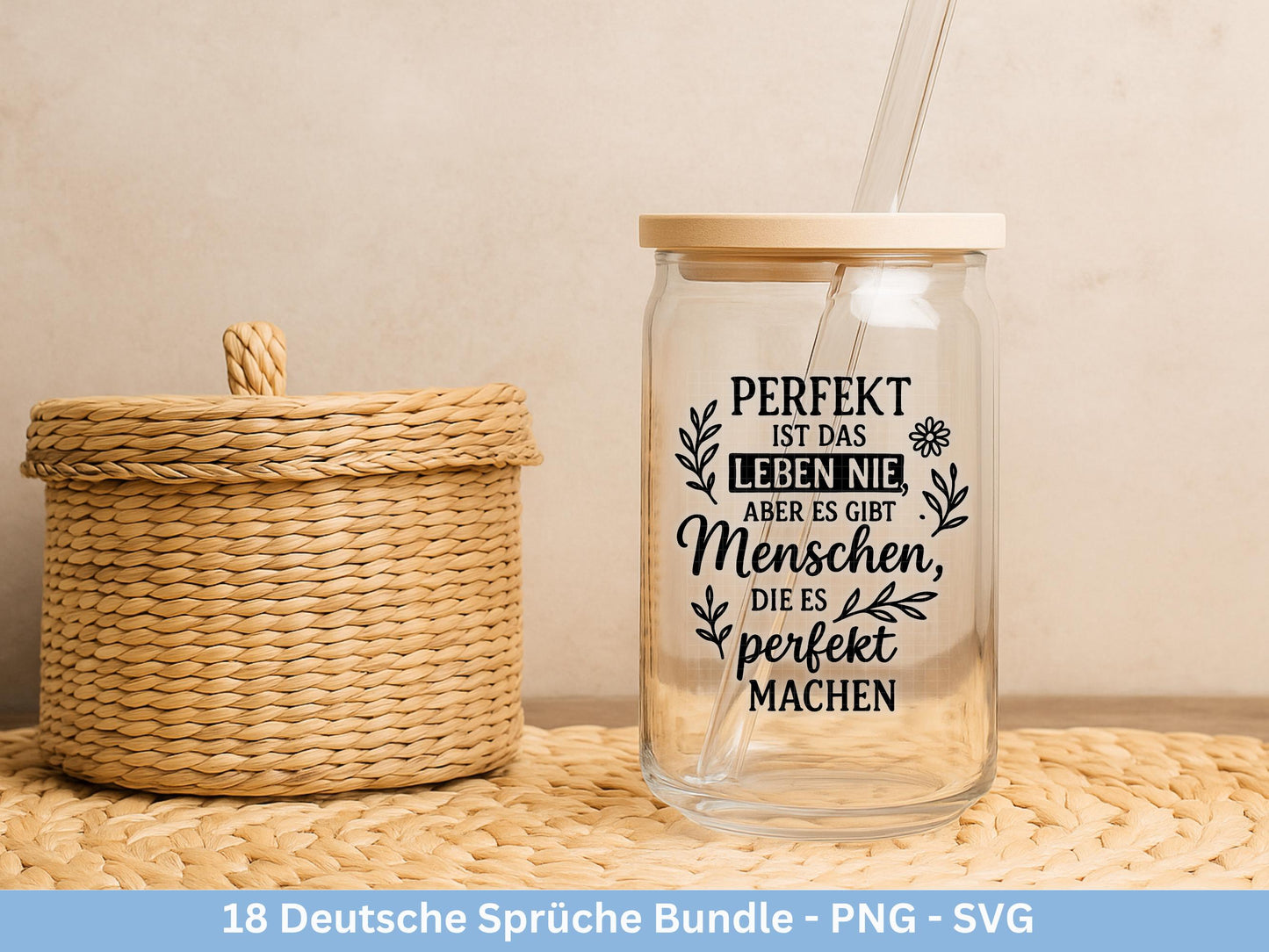 Deutsche Sprüche Plotterdatei - Positive Sprüche Svg - Laserdatei Sprüche - Inspirierende Zitate - Positive Sprüche Svg - Geschenk Freundin
