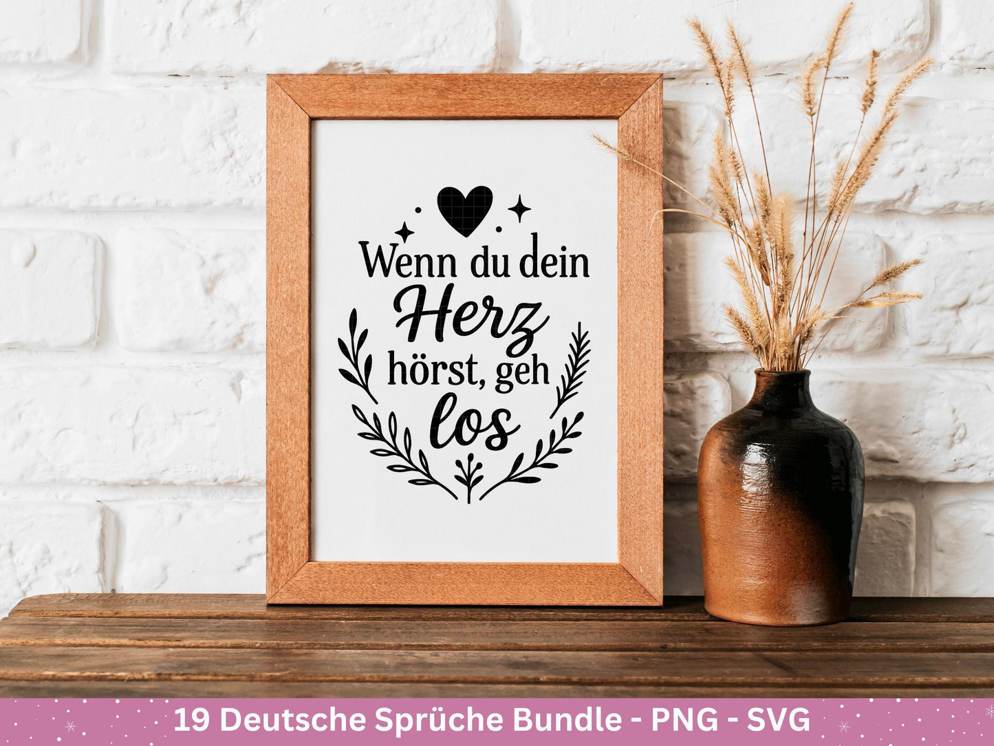 Deutsche Sprüche Plotterdatei - Positive Sprüche Svg - Laserdatei Sprüche - Inspirierende Zitate - Positive Sprüche Svg - Geschenk Freundin
