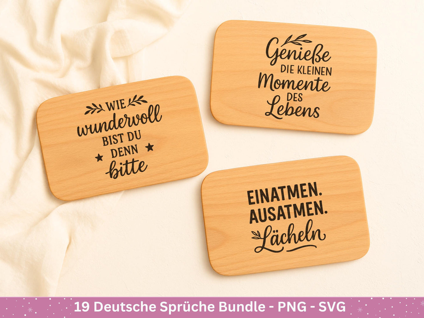 Deutsche Sprüche Plotterdatei - Positive Sprüche Svg - Laserdatei Sprüche - Inspirierende Zitate - Positive Sprüche Svg - Geschenk Freundin
