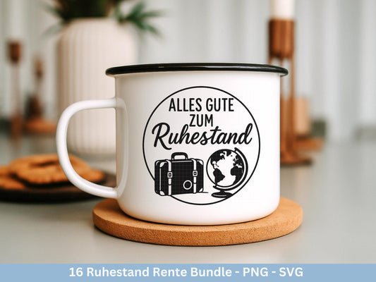 Plotterdatei Rente - Rentner Sprüche - Geschenk Rente - Herz svg - Ruhestand svg - Deutsche Sprüche - Laserdatei Rente - Ruhestand Geschenk