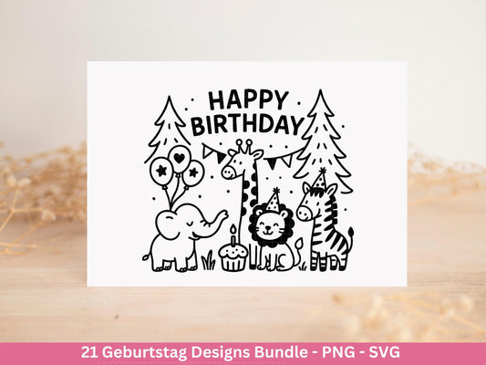 Plotterdatei Geburtstag - Geburtstagssprüche svg- Geburtstag svg- Cricut Svg Datei - Geburtstag Schriftzüge - Laserdatei Geschenkidee Png