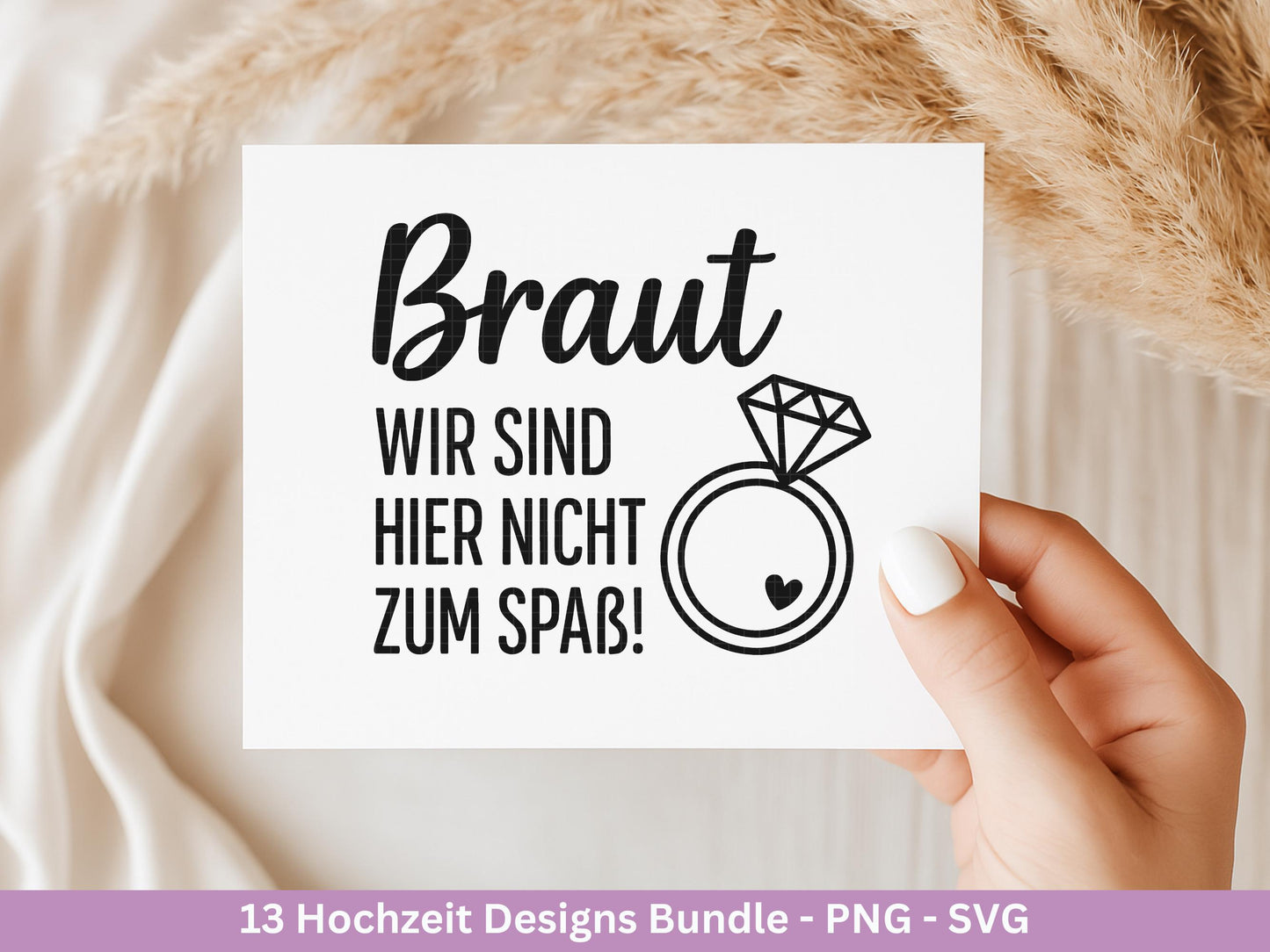 Plotterdatei Braut SVG Bundle - Hochzeit Party - Brautjungfer - JGA - Verlobungsfeier- Braut Shirts - Hochzeit Svg - Sekt Svg - Jga Shirts