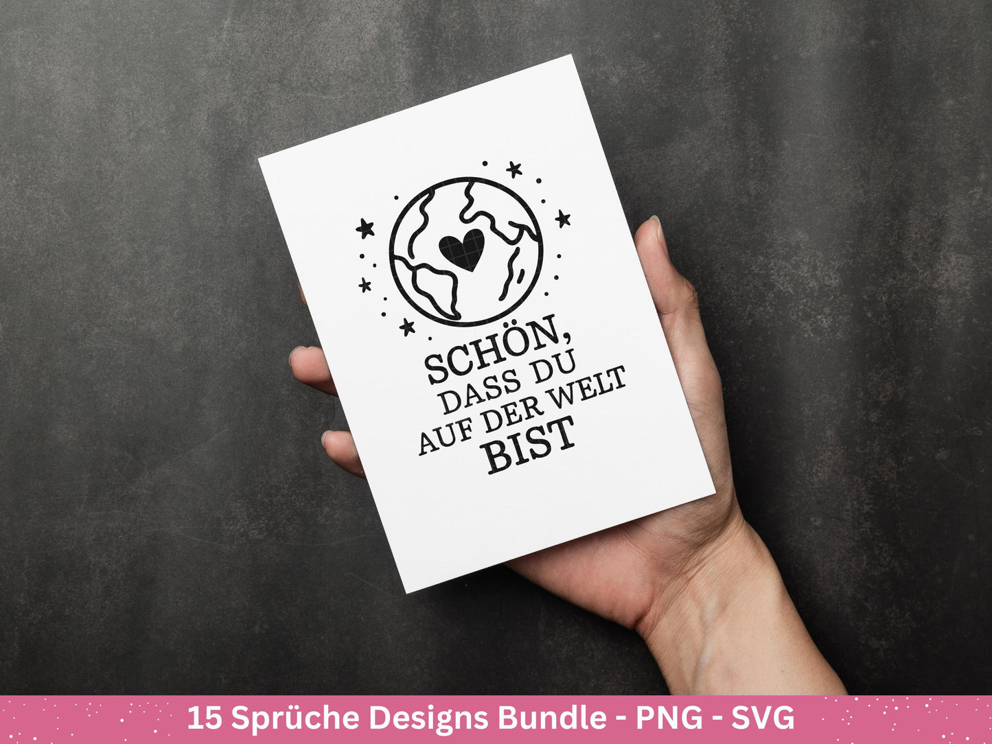 Deutsche Sprüche Plotterdatei - Positive Sprüche Svg - Laserdatei Sprüche - Inspirierende Zitate - Laserdatei Sprüche - Geschenk Freundin
