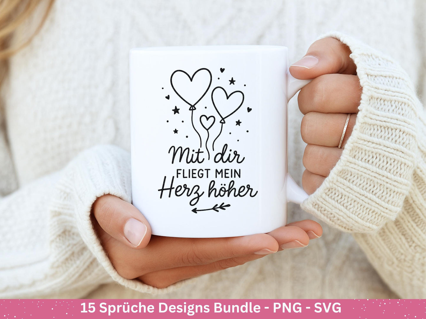 Deutsche Sprüche Plotterdatei - Positive Sprüche Svg - Laserdatei Sprüche - Inspirierende Zitate - Laserdatei Sprüche - Geschenk Freundin