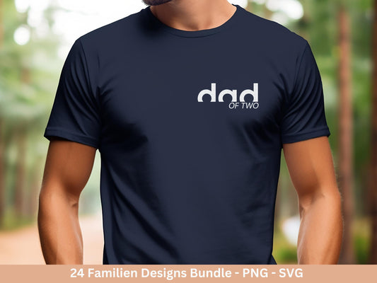 Deutsche Plotterdatei Papa Svg - Vatertagsgeschenk - Mama Svg - Familie Svg - Cricut svg - Shirtdesign Svg - Geschenk Papa - Muttertag