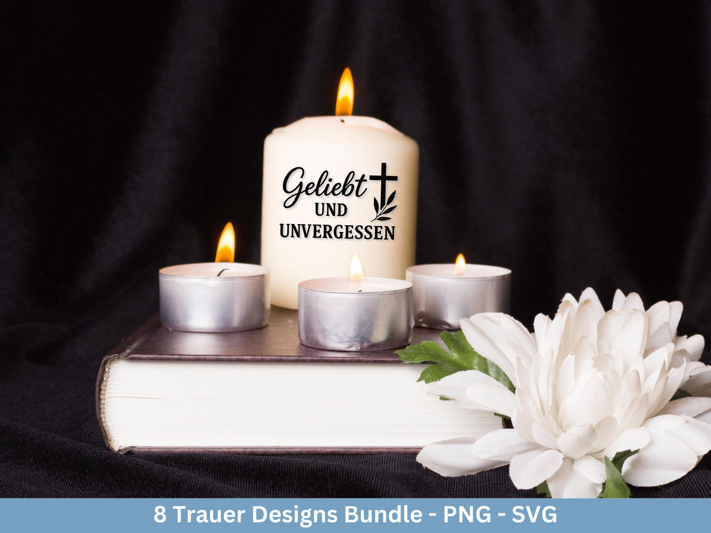 Plotterdatei Trauer - Abschied Svg - Kerzen Sprüche Trauer - Grablichter Sprüche deutsch - Du fehlst svg - Trostlicht svg - Abschied nehmen