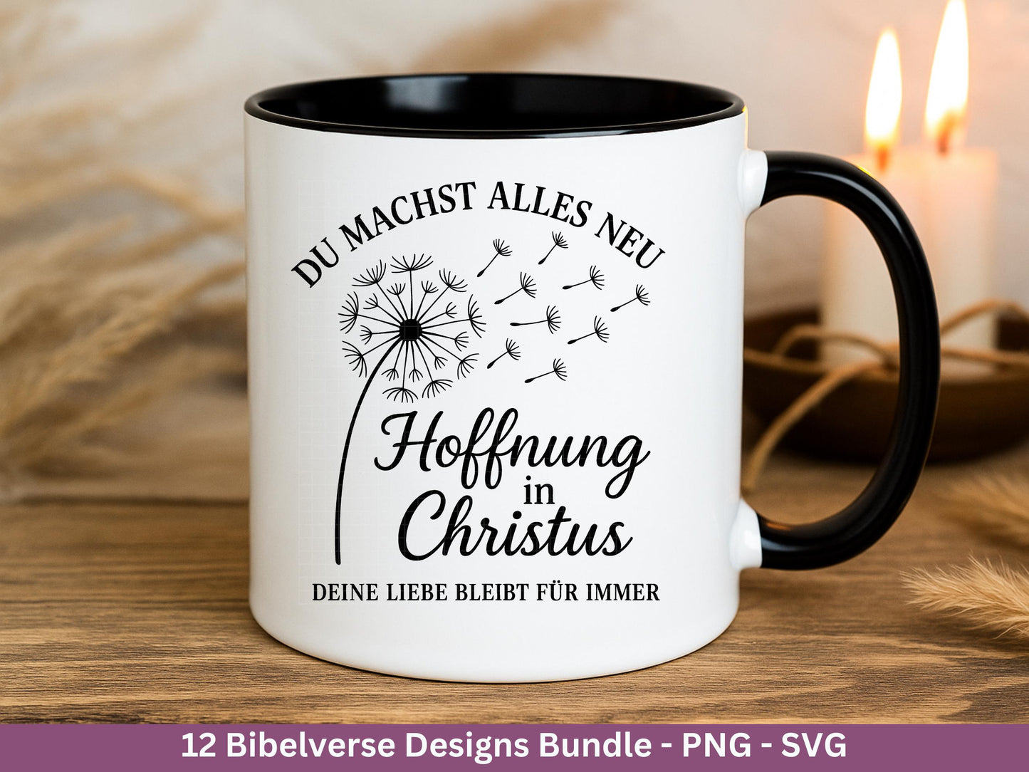 Plotterdatei Bibelverse deutsch - Christliches SVG-Bundle - Jesus Svg - Glaube Svg - Gott Svg - Religiöses Svg - Bibelvers Svg - Cricut Svg