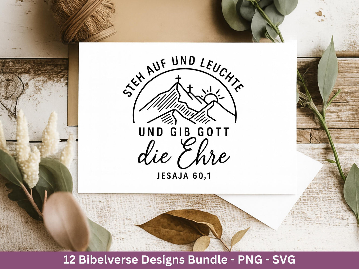 Plotterdatei Bibelverse deutsch - Christliches SVG-Bundle - Jesus Svg - Glaube Svg - Gott Svg - Religiöses Svg - Bibelvers Svg - Cricut Svg