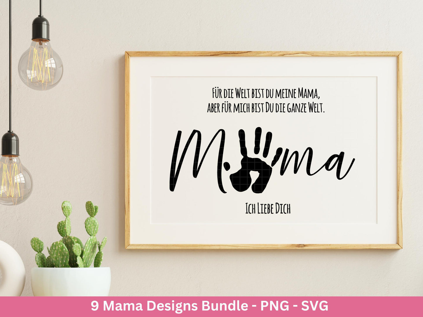 Plotterdatei Mama Bundle - Mama svg - Deutsche Sprüche Svg - Shirtdesign Svg - Cricut svg - Laserdatei Muttertag - Muttertag Geschenk Mama