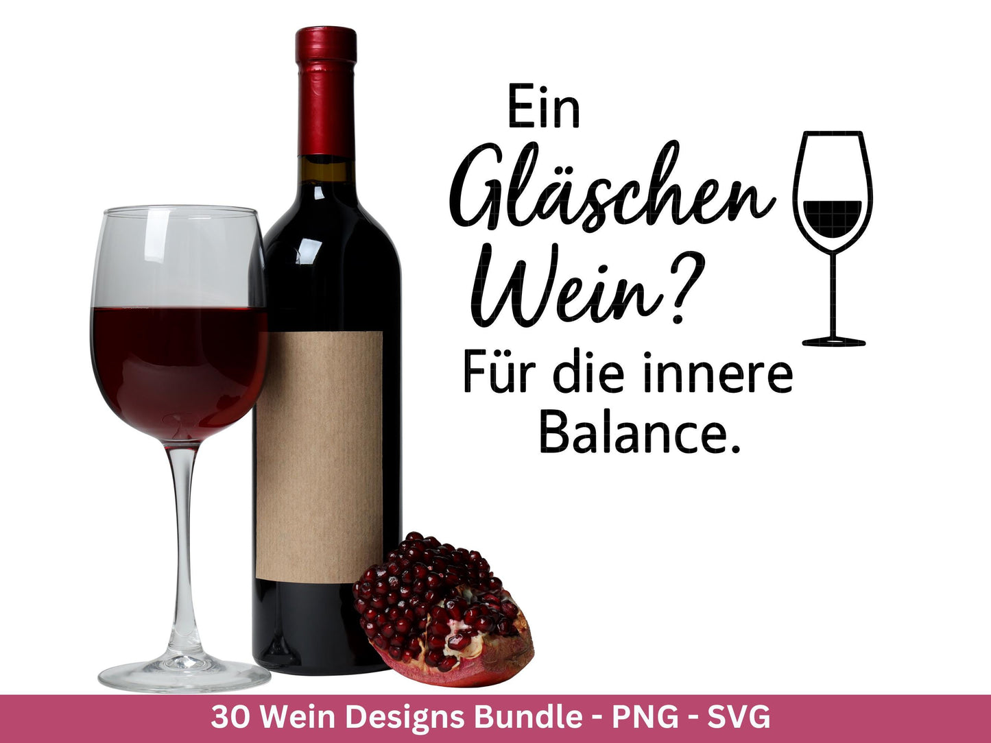 Deutsche Plotterdatei Wein Sprüche Bundle - Wein svg - Wein Sprüche Svg - Cricut Svg - Wine o clock - Alkohol svg - Untersetzer Sprüche