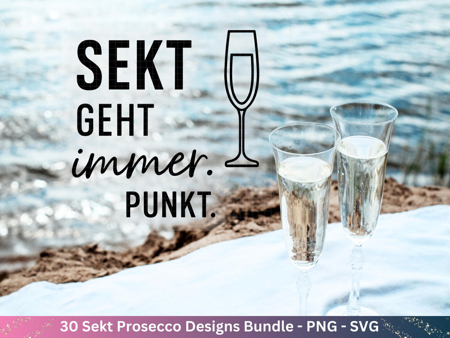 Deutsche Plotterdatei Sekt Sprüche Bundle - Sekt svg - Wein Sprüche Svg - Cricut Svg - Drinks Svg - Alkohol svg - Untersetzer Sprüche