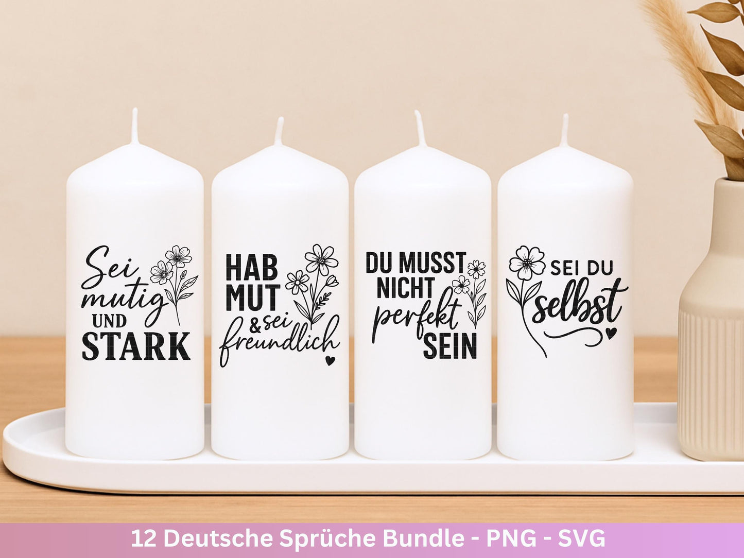 Deutsche Sprüche Plotterdatei - Positive Sprüche Svg - Lieblingsmensch Svg - Inspirierende Zitate - Positive Sprüche Svg - Pusteblumen Svg
