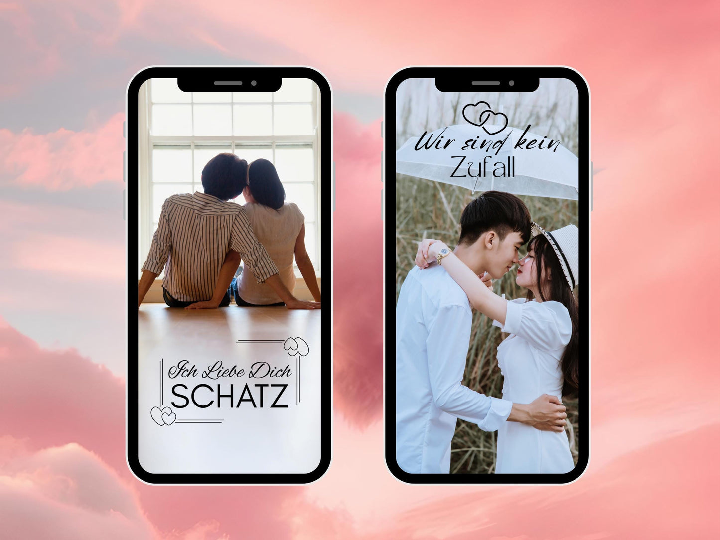 150 Instagram Story Sticker Liebe – Tagessprüche Insta Stories – Basic – Valentinstag – Alltag - Beziehung - Daily - Digital Stickers Love