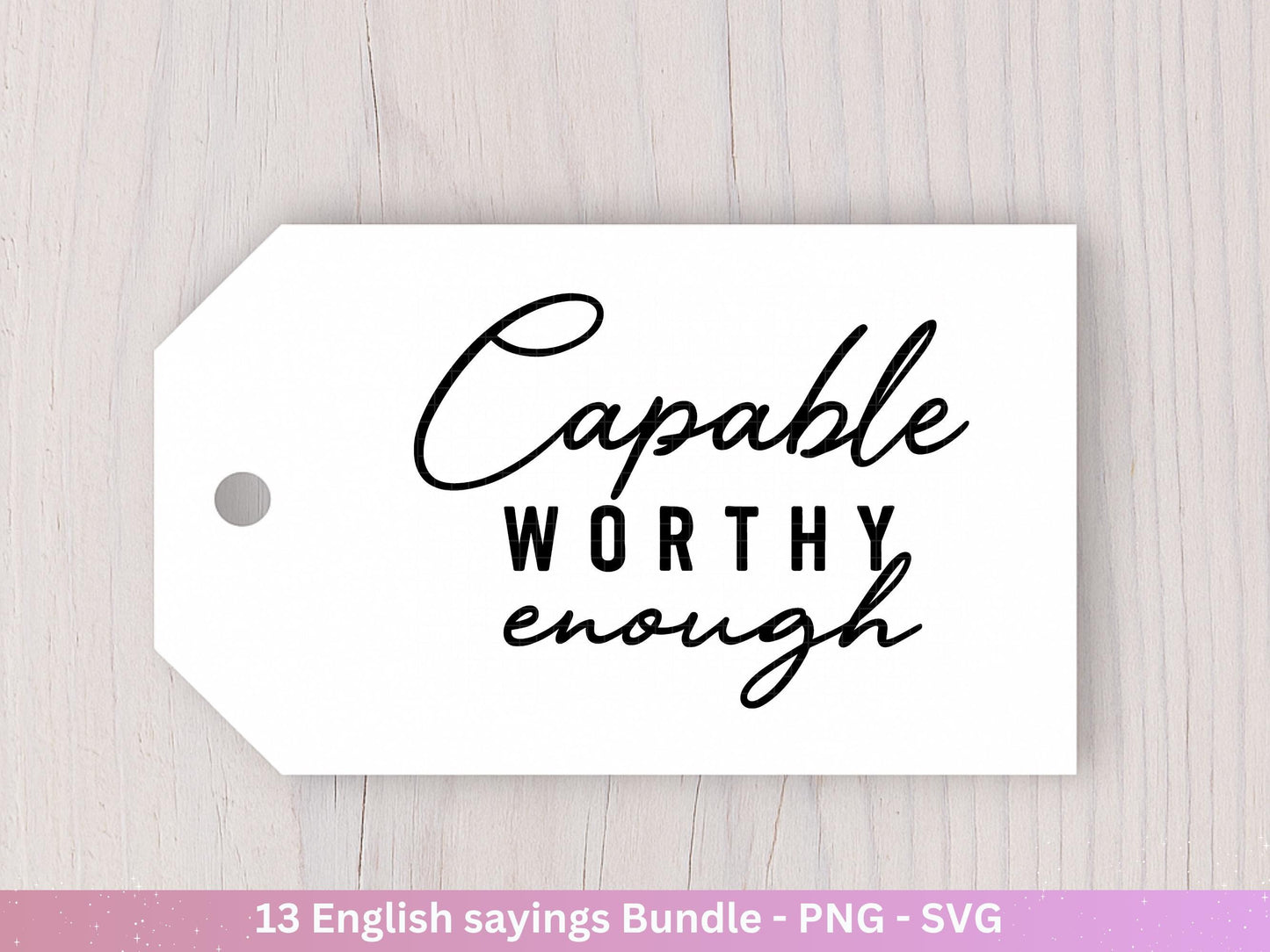 Boho Inspirational svg Png Bundle, positive Affirmationen svg, Kindness svg, immer würdig Matter genug svg, florale Zitate svg Motivierend