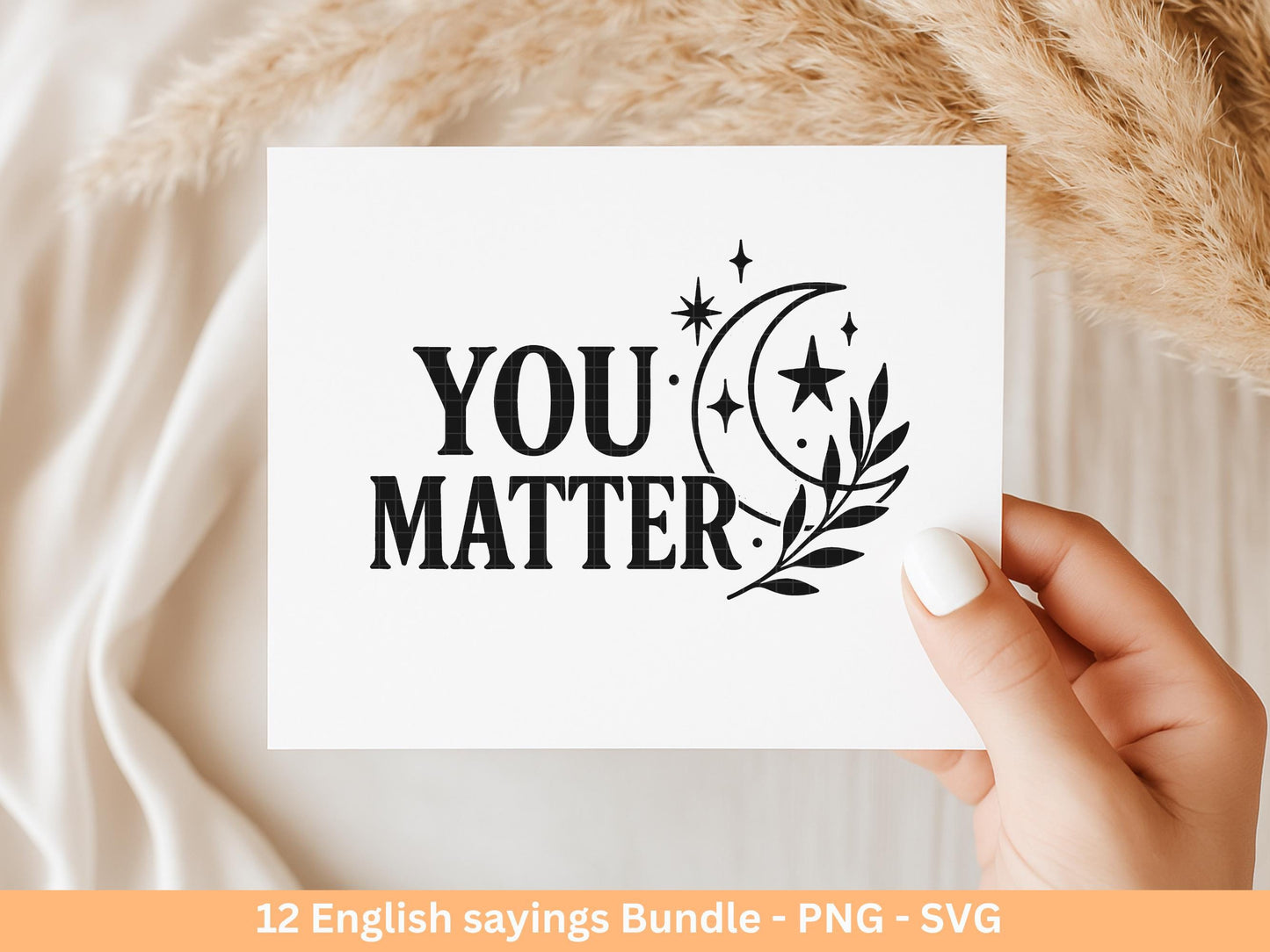 Boho Inspirational svg Png Bundle, positive Affirmationen svg, Kindness svg, immer würdig Matter genug svg, florale Zitate svg Motivierend