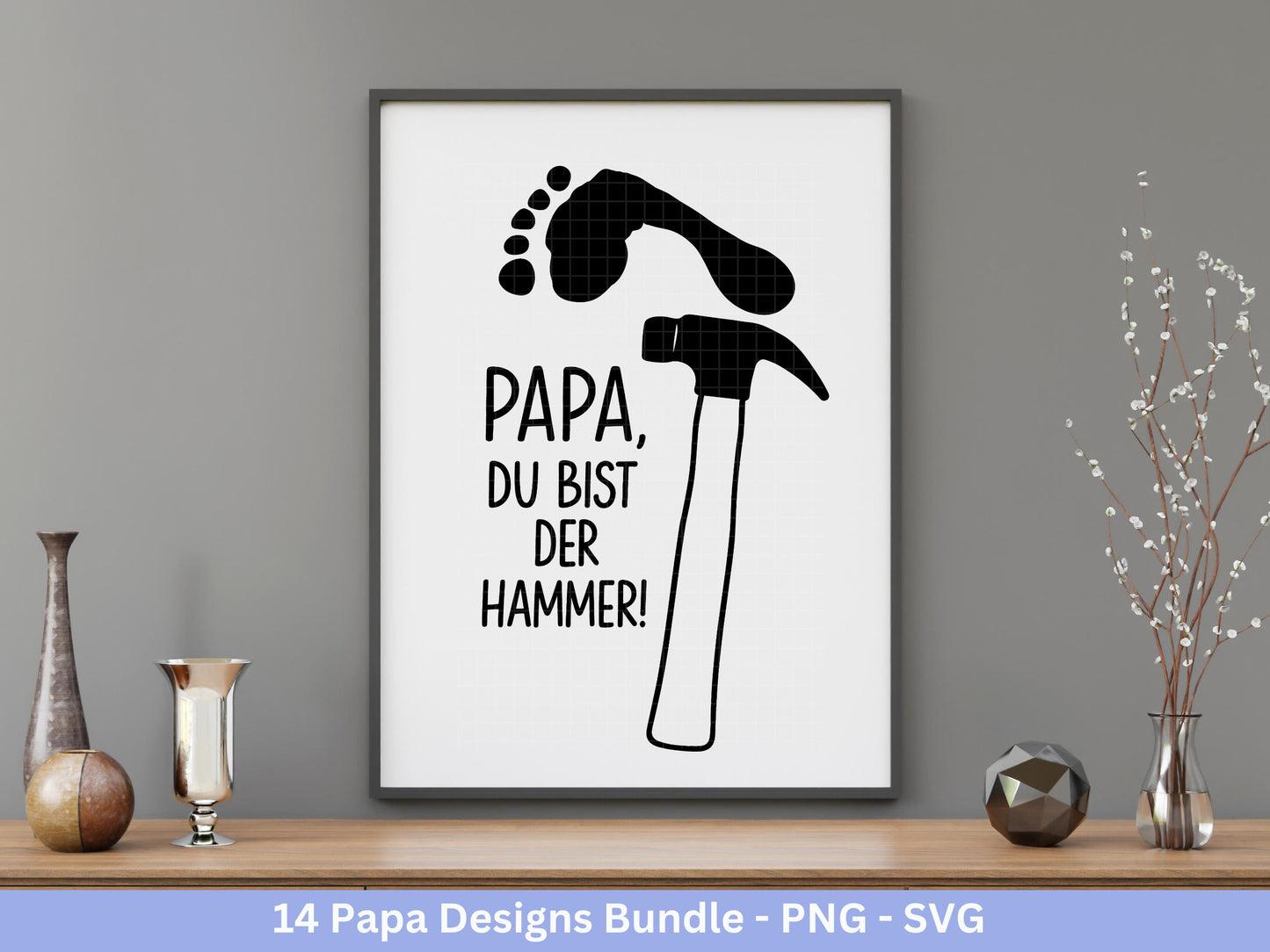 Deutsche Plotterdatei Papa- Vatertagsgeschenk - Papa svg - Deutsche Sprüche Svg - Familie Svg - Cricut svg - Laserdatei Papa - Geschenk Papa