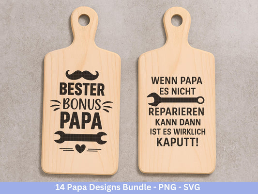 Deutsche Plotterdatei Papa- Vatertagsgeschenk - Papa svg - Deutsche Sprüche Svg - Familie Svg - Cricut svg - Laserdatei Papa - Geschenk Papa