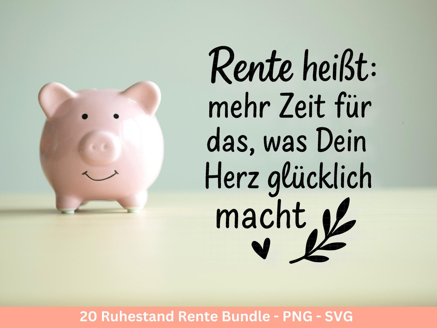 Deutsche Plotterdatei Rente - Rentner Sprüche - Geschenk zur Rente - Herz svg - Ruhestand svg - Deutsche Sprüche - Laserdatei - Cricut