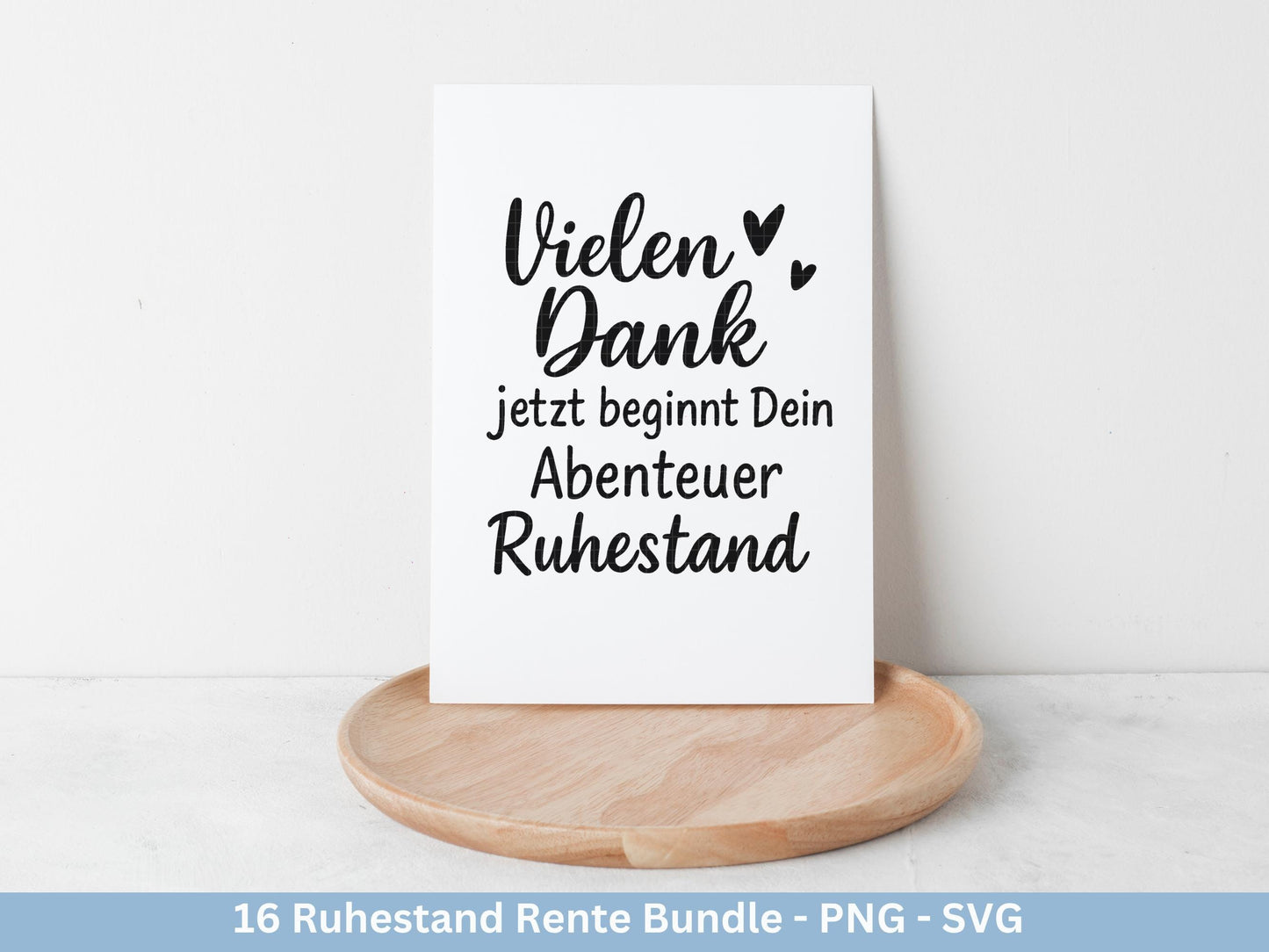 Plotterdatei Rente - Rentner Sprüche - Geschenk Rente - Herz svg - Ruhestand svg - Deutsche Sprüche - Laserdatei Rente - Ruhestand Geschenk