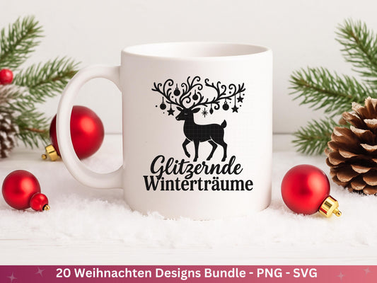 Plotterdatei Weihnachten Svg - Plotterdatei Sprüche - Schriftzüge Weihnachten deutsch - Laserdatei Weihnachten - Cricut Weihnachtsgeschenk