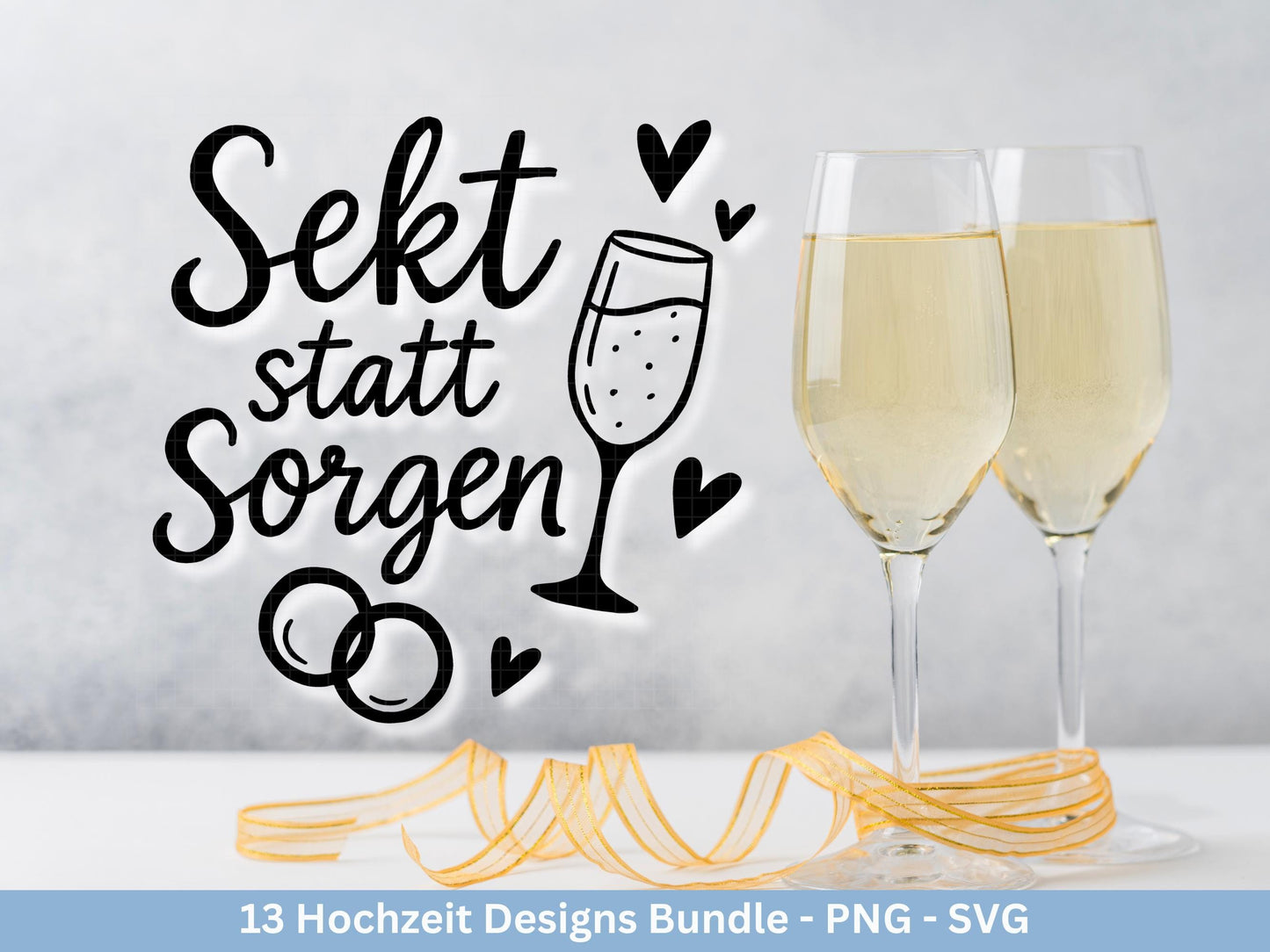 Plotterdatei Braut SVG Bundle - Hochzeit Party - Brautjungfer - JGA - Verlobungsfeier- Braut Shirts - Hochzeit Svg - Sekt Svg Datei Geschenk