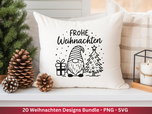 Plotterdatei Weihnachten Svg – Deutsche Schriftzüge – Winter SVG – Wichtel Laserdatei Weihnachten – Cricut Silhouette Svg Datei Wichtel Svg