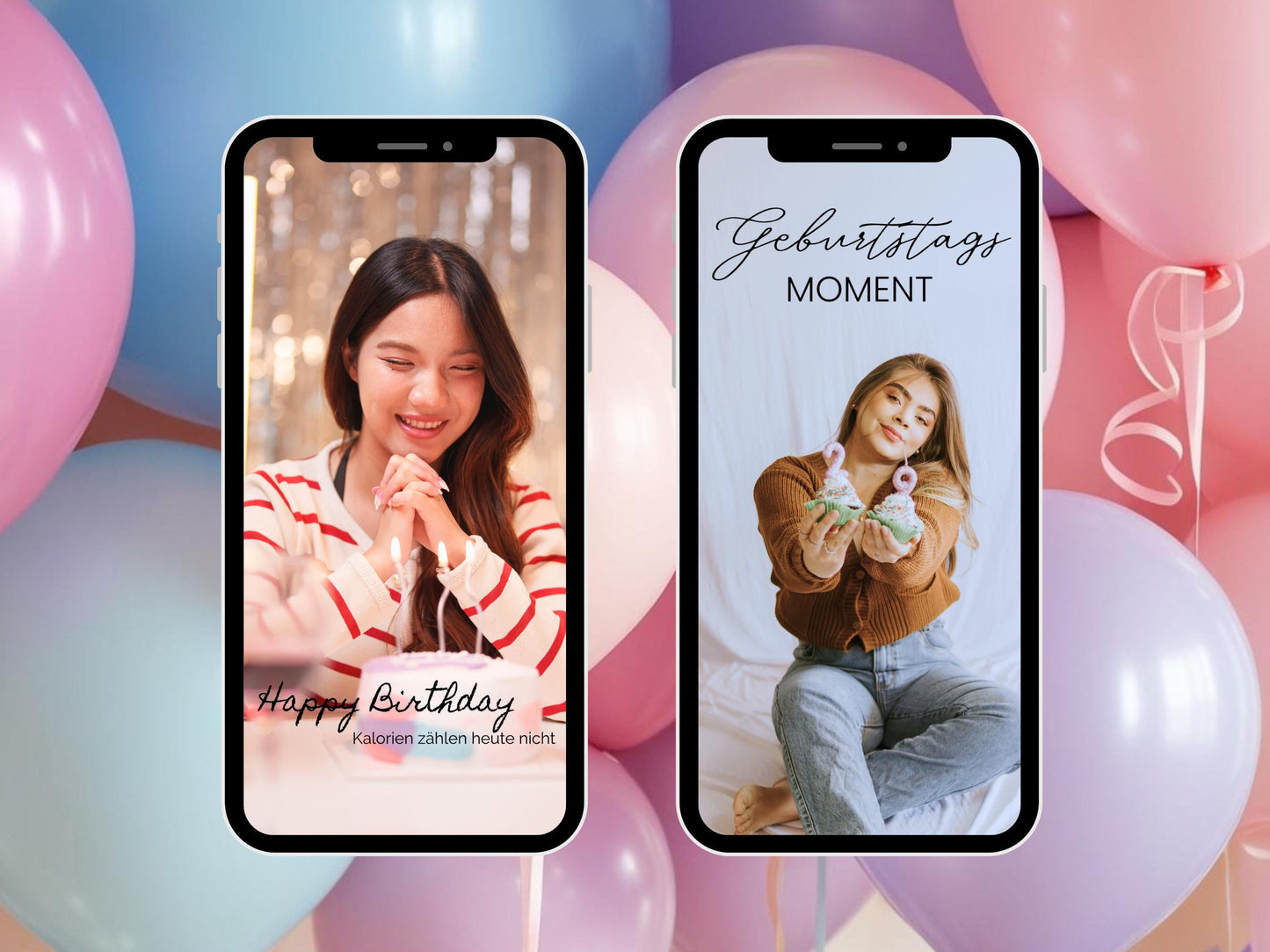 200 Instagram Story Sticker Geburtstag | Birthday | Lettering | Clipart | Feier | Storysticker | Geburtstagsfeier | Party | Kuchen | Torte