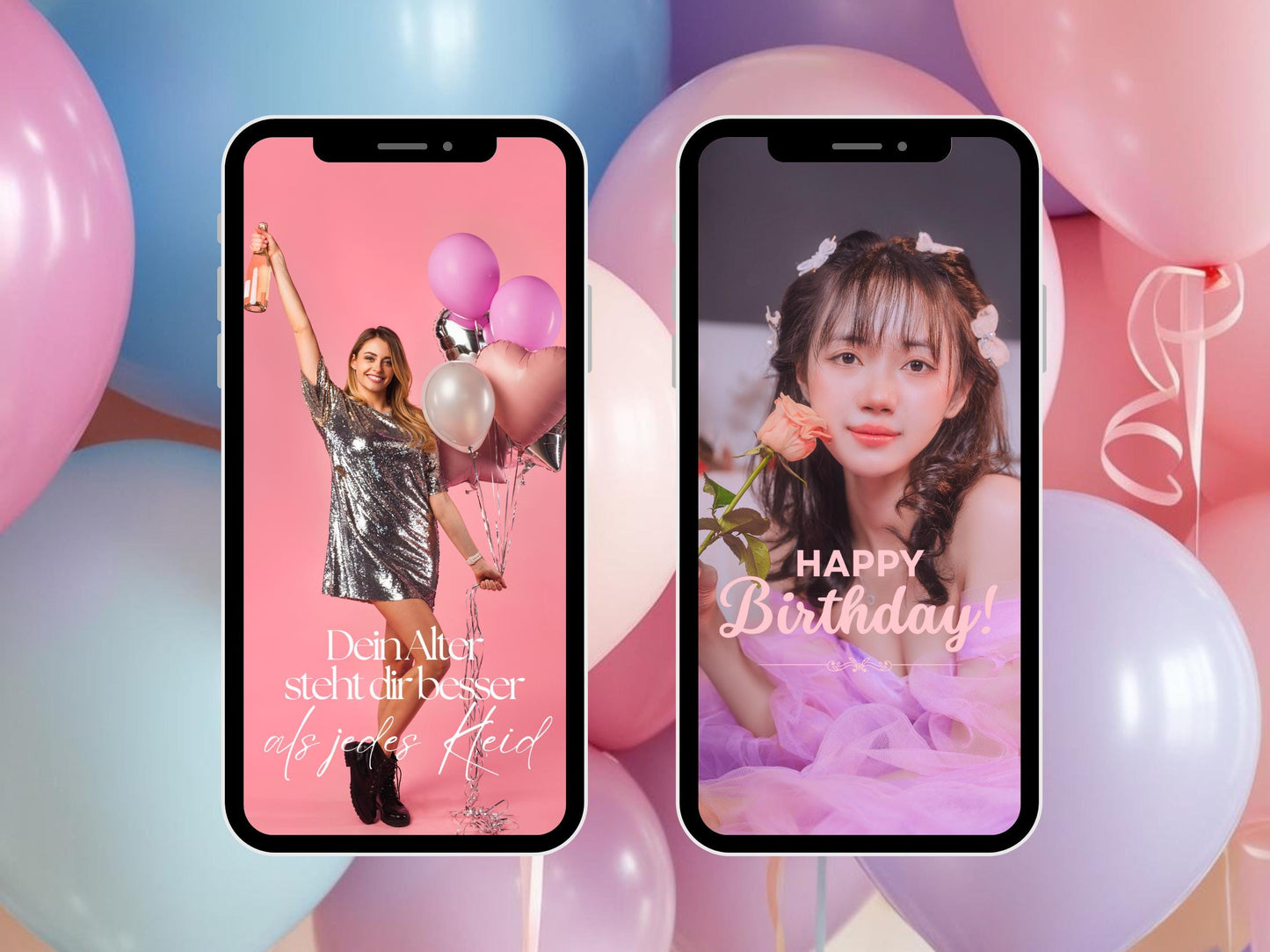 200 Instagram Story Sticker Geburtstag | Birthday | Lettering | Clipart | Feier | Storysticker | Geburtstagsfeier | Party | Kuchen | Torte