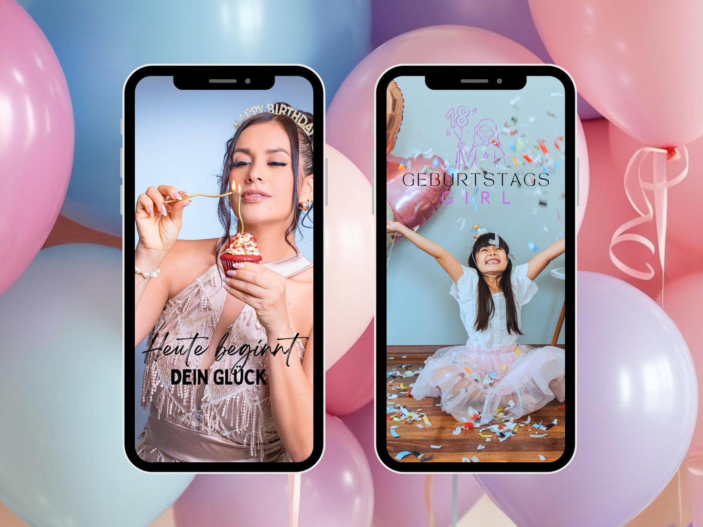 200 Instagram Story Sticker Geburtstag | Birthday | Lettering | Clipart | Feier | Storysticker | Geburtstagsfeier | Party | Kuchen | Torte