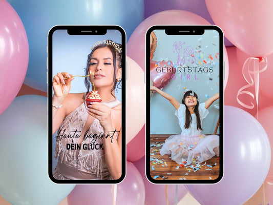 200 Instagram Story Sticker Geburtstag | Birthday | Lettering | Clipart | Feier | Storysticker | Geburtstagsfeier | Party | Kuchen | Torte