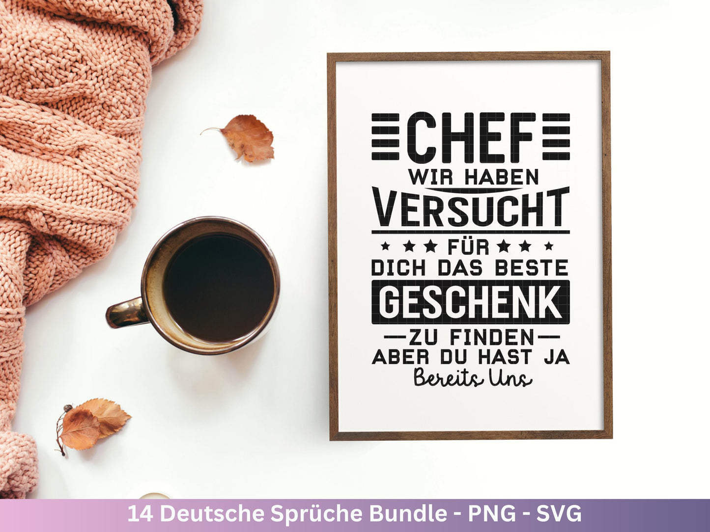 Deutsche Sprüche SVG Plotterdatei – Lustiges & sarkastisches Bundle für Cricut/Silhouette Laserdatei – Tassen Shirts Beutel Geschenkidee DIY