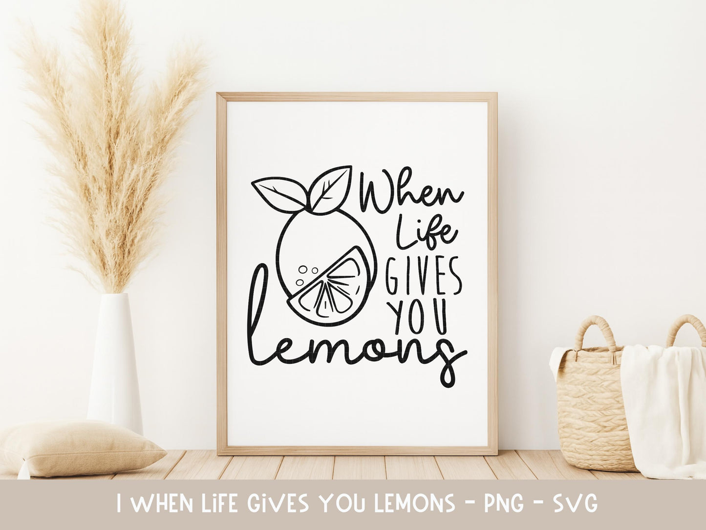 Plotterdatei Lemon SVG – Zitrone Spruch When Life Gives You Lemons – Lustige SVG für T-Shirt, Beutel, Tasse – Cricut Silhouette Laserdatei