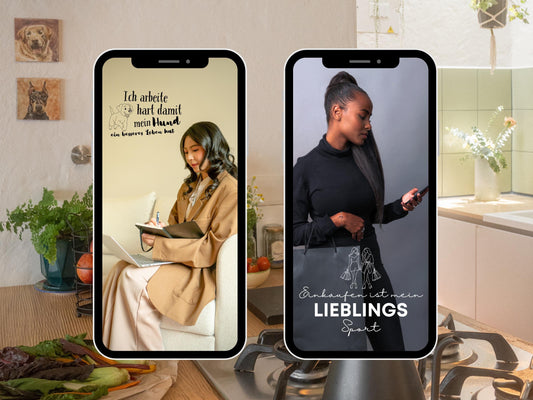 160 Instagram Story Sticker – Deutsch | Alltag | Kaffee | Humor | Home | Storysticker Daily | Basic | Kalligraphie | Guten Morgen | Sprüche