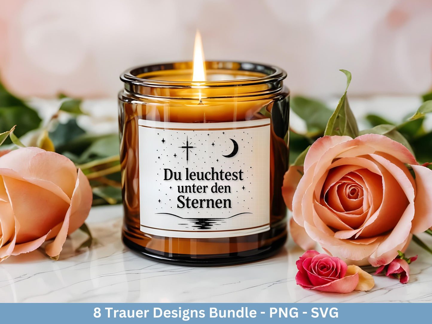Plotterdatei Trauer - Abschied Svg - Kerzen Sprüche Trauer - Grablichter Sprüche deutsch - Du fehlst svg - Trostlicht svg - Abschied nehmen