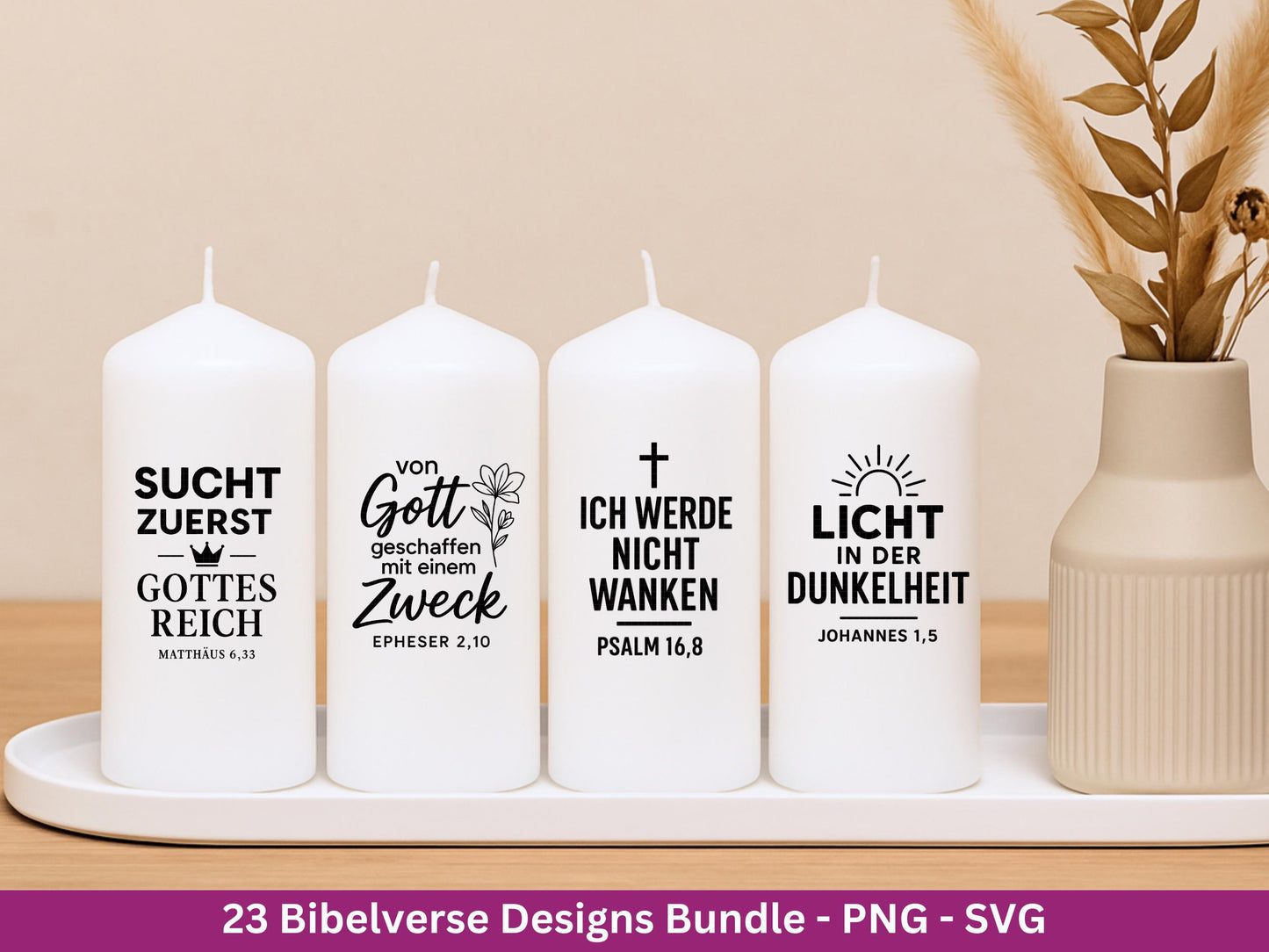 Plotterdatei Bibelverse deutsch - Christliches SVG-Bundle - Jesus Svg - Glaube Svg - Gott Svg - Religiöses Svg - Bibelvers Svg - Cricut Svg