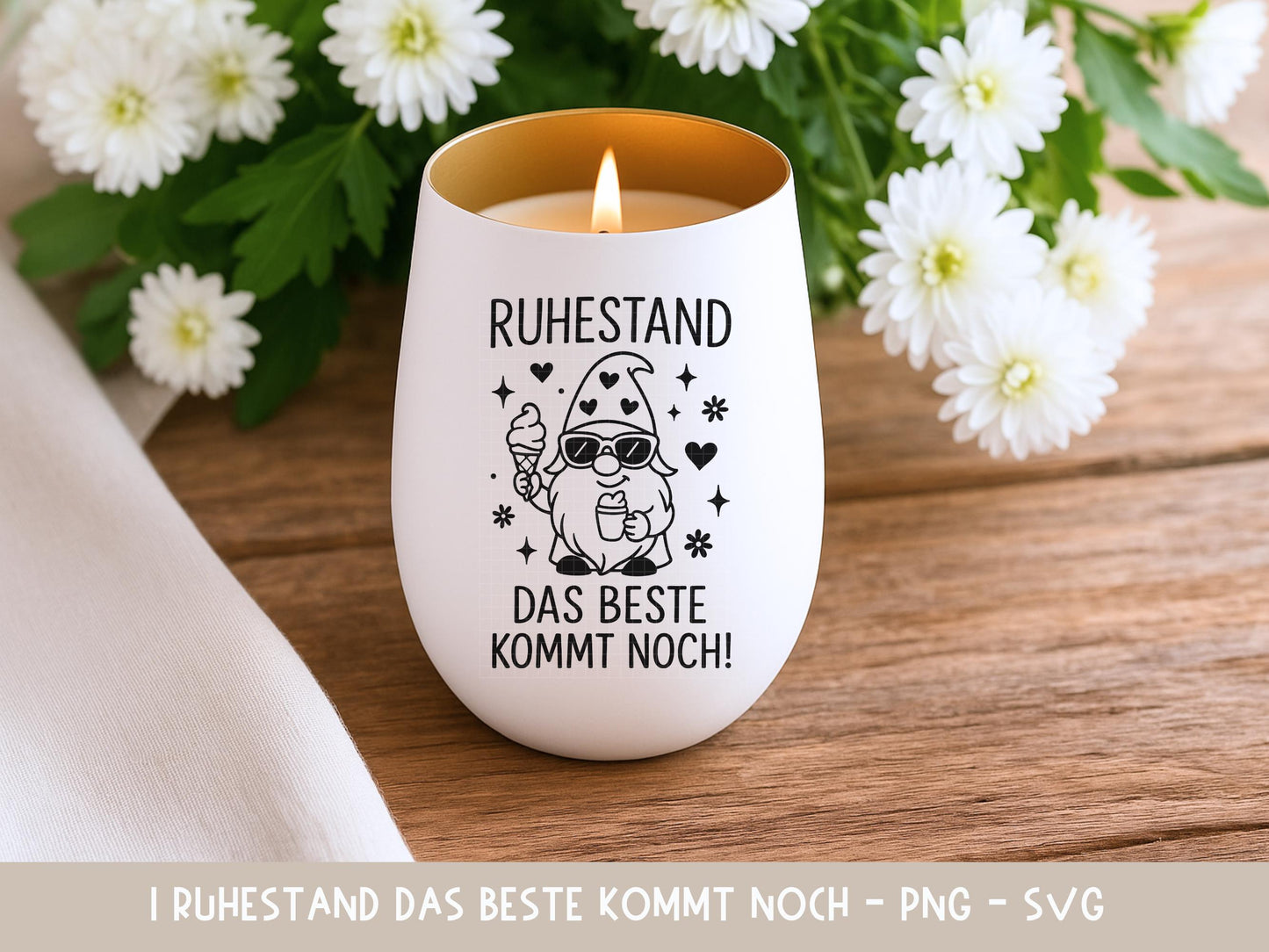 Rente SVG Plotterdatei – Rentner Spruch & Deutsche Sprüche – Wichtel Zwerg – Ruhestand SVG – Laserdatei Cricut Silhouette Geschenkidee