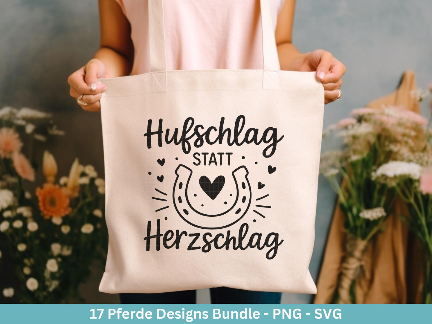 Pferde SVG Plotterdatei – Deutsche Reiter Sprüche & Pferdeliebe Designs – Hufe Sattel Stall – Laserdatei Cricut Silhouette Pferde Geschenk