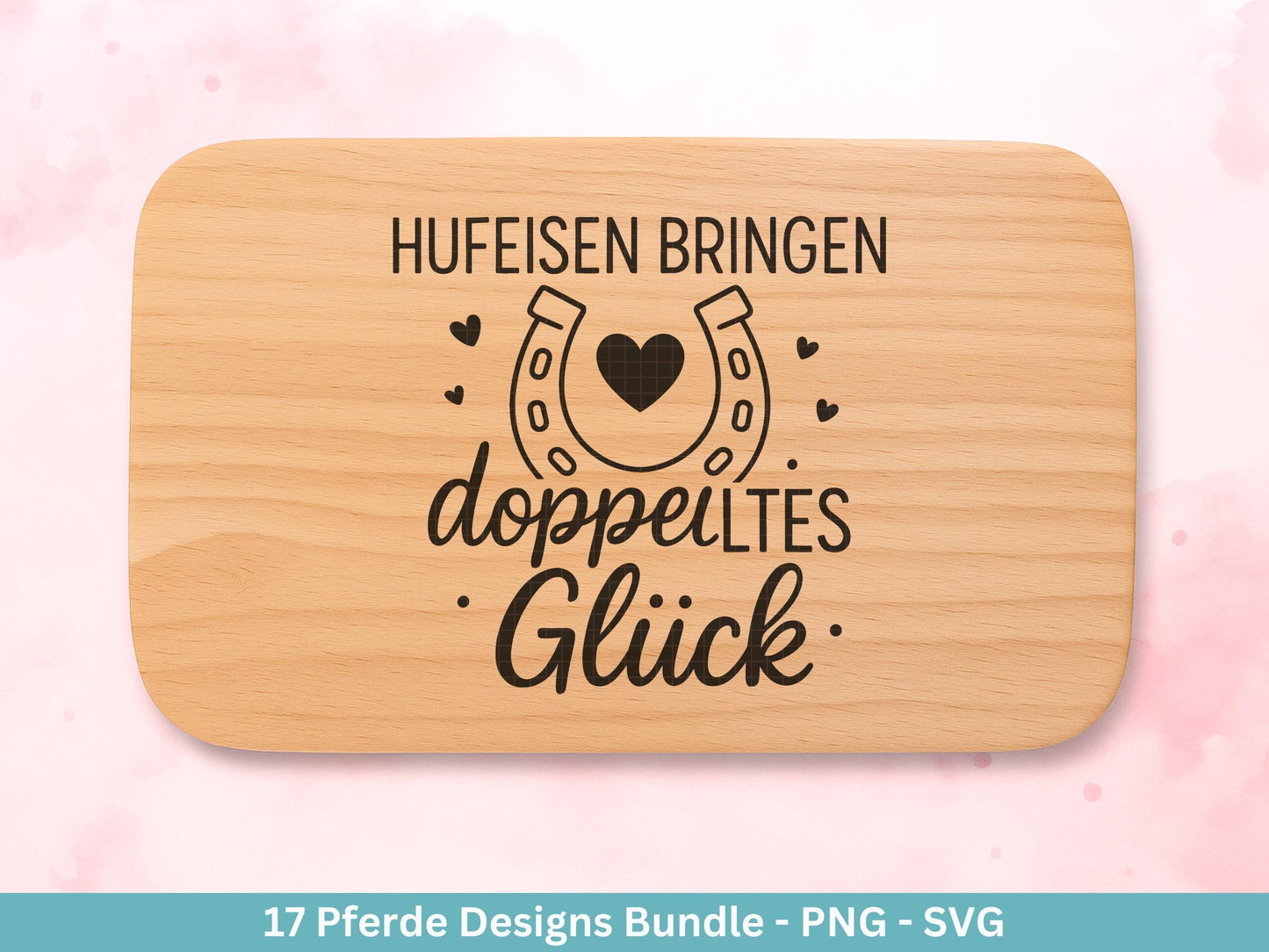 Pferde SVG Plotterdatei – Deutsche Reiter Sprüche & Pferdeliebe Designs – Hufe Sattel Stall – Laserdatei Cricut Silhouette Pferde Geschenk